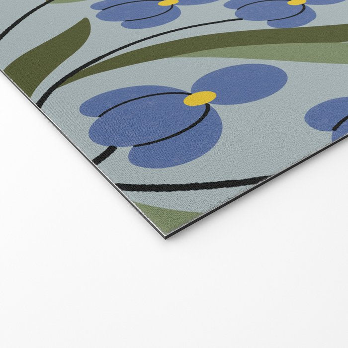 Blue Iris Welcome Mat Gallery Image 2
