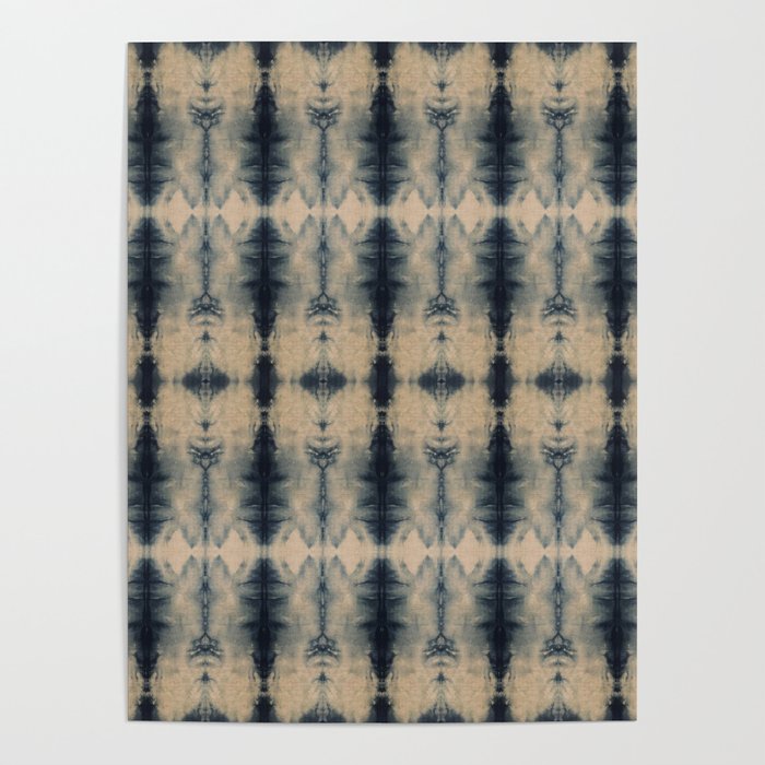 Shibori Linen Flax Poster Gallery Image 4