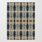Shibori Linen Flax Poster Gallery Image 4