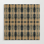 Shibori Linen Flax Wood Wall Art Gallery Image 1