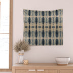 Shibori Linen Flax Wall Tapestry Gallery Image 2