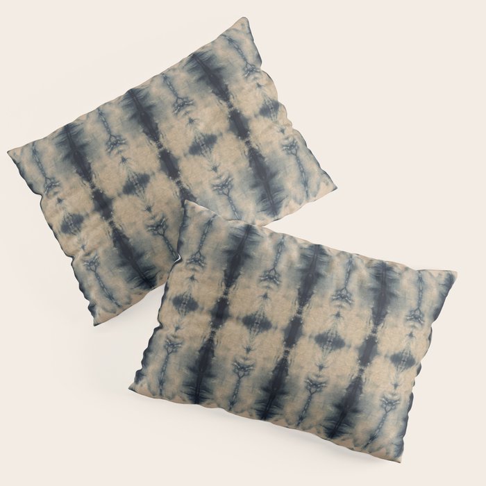 Shibori Linen Flax Pillow Sham Gallery Image 3