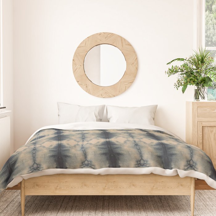 Shibori Linen Flax Duvet Cover Gallery Image 3