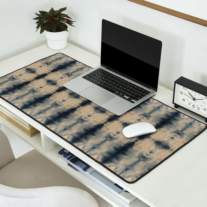 Shibori Linen Flax Desk Mat Gallery Image 2