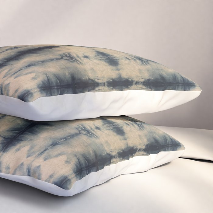 Shibori Linen Flax Pillow Sham Gallery Image 3