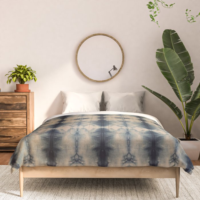 Shibori Linen Flax Comforter Gallery Image 3