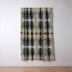 Shibori Linen Flax Window Curtain Gallery Image 3