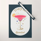 Daiquiri Cocktail Zodiac Sign Wrapping Paper Gallery Image 1