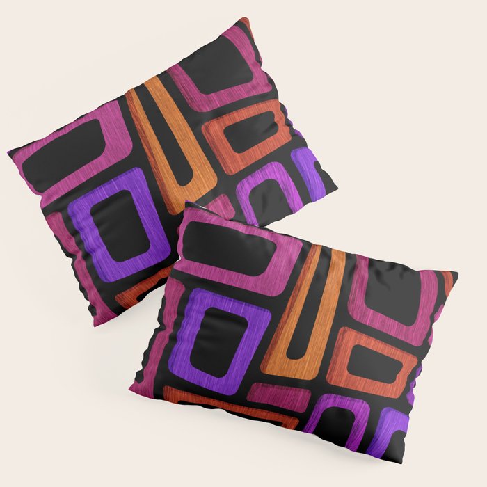 Palm Springs Modern Tiki Design Pillow Sham Gallery Image 3
