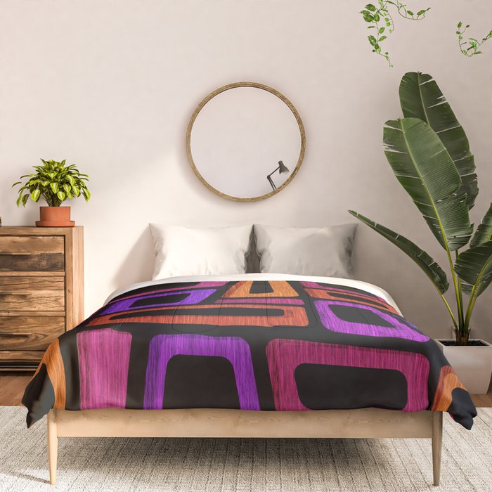 Palm Springs Modern Tiki Design Comforter Gallery Image 3
