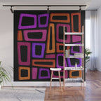 Palm Springs Modern Tiki Design Wall Mural Gallery Image 1