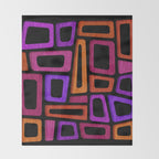 Palm Springs Modern Tiki Design Throw Blanket Gallery Image 2