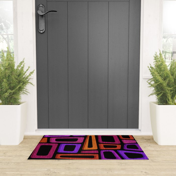 Palm Springs Modern Tiki Design Welcome Mat Gallery Image 3
