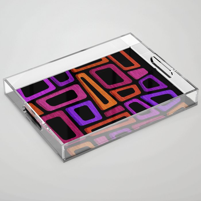 Palm Springs Modern Tiki Design Acrylic Tray Gallery Image 1