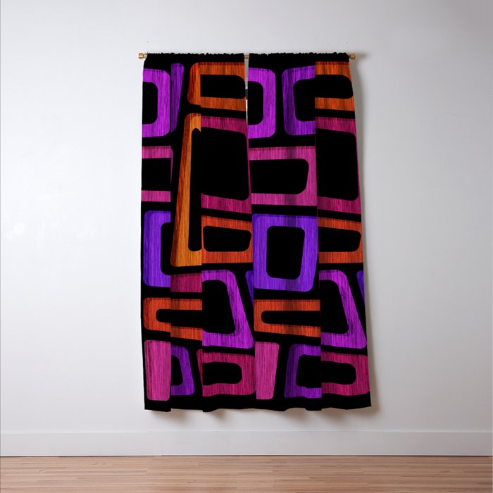 Palm Springs Modern Tiki Design Window Curtain Gallery Image 3