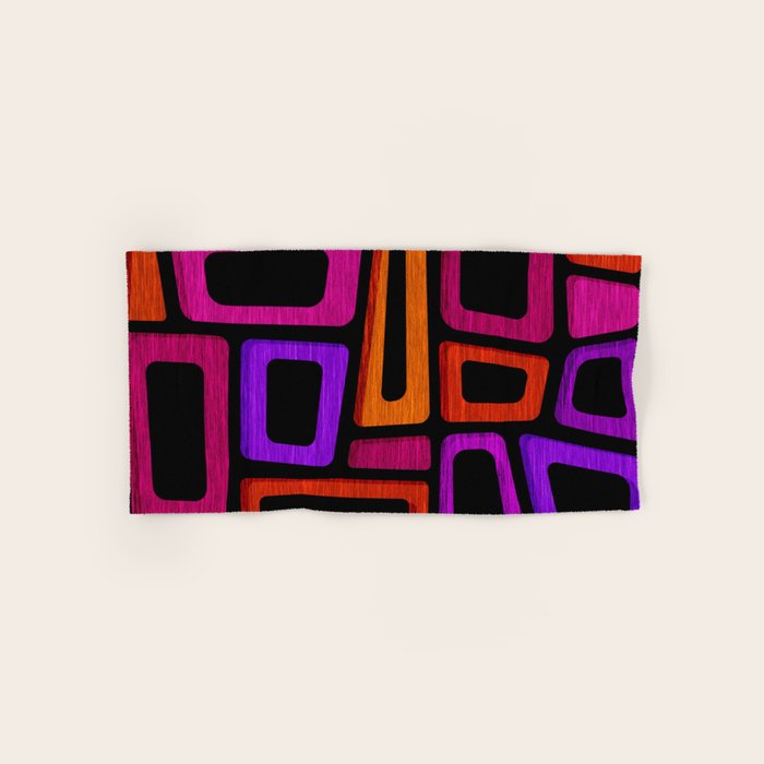 Palm Springs Modern Tiki Design Bath Towel Gallery Image 1