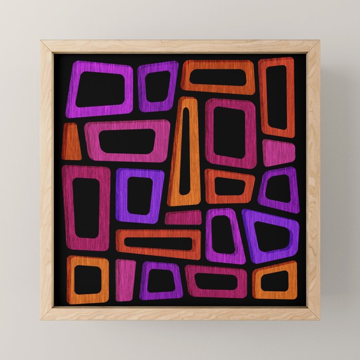 Palm Springs Modern Tiki Design Mini Art Print Gallery Image 1