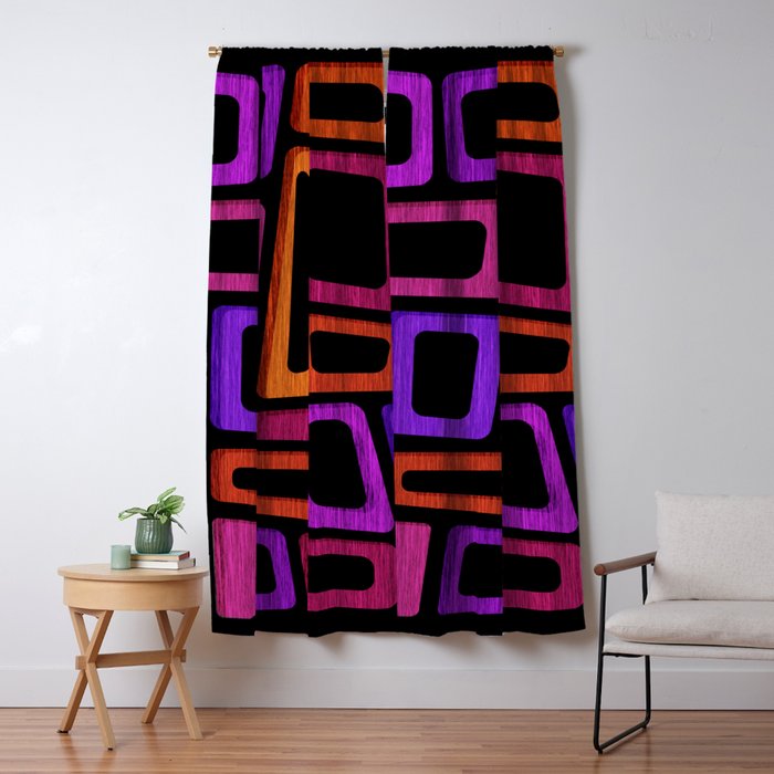 Palm Springs Modern Tiki Design Window Curtain Gallery Image 5