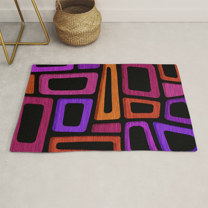 Palm Springs Modern Tiki Design Rug Gallery Image 1