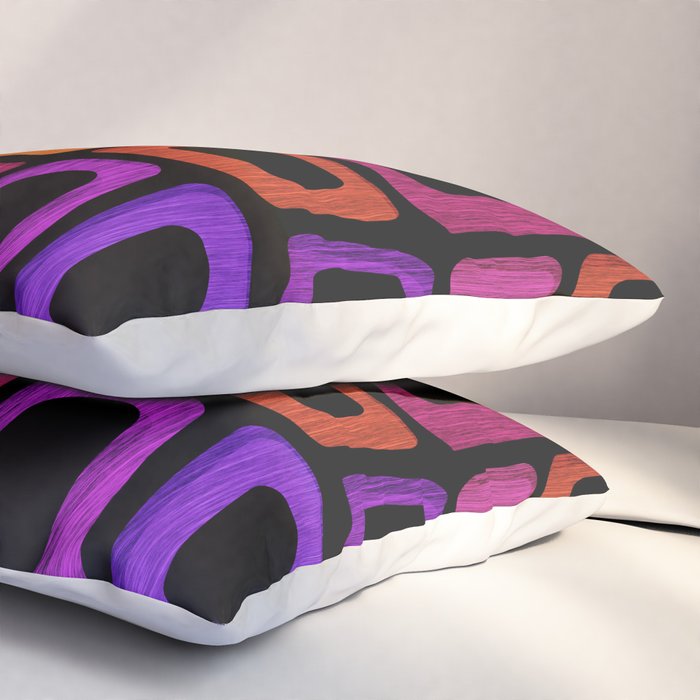 Palm Springs Modern Tiki Design Pillow Sham Gallery Image 3