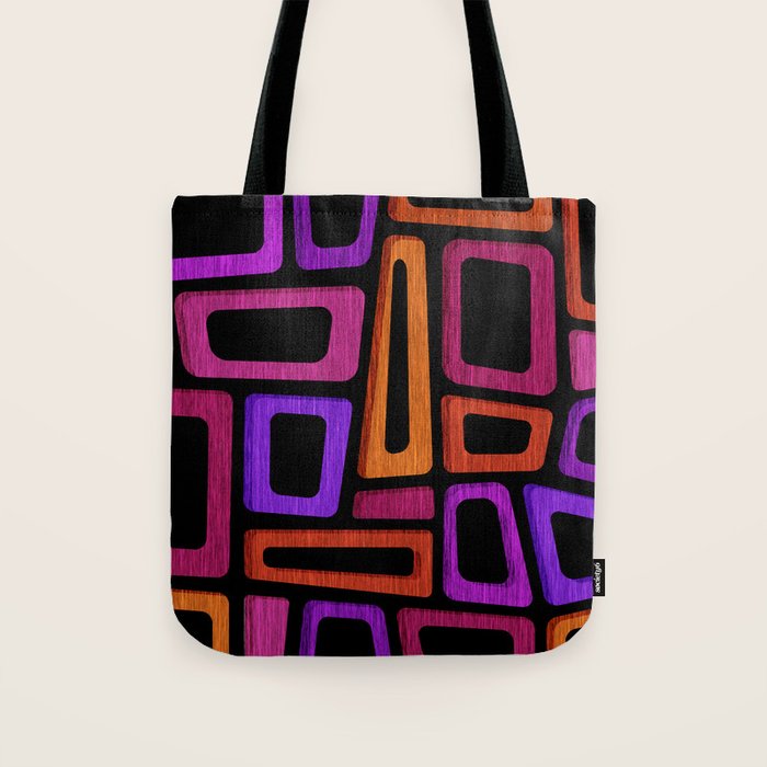 Palm Springs Modern Tiki Design Tote Bag Gallery Image 1