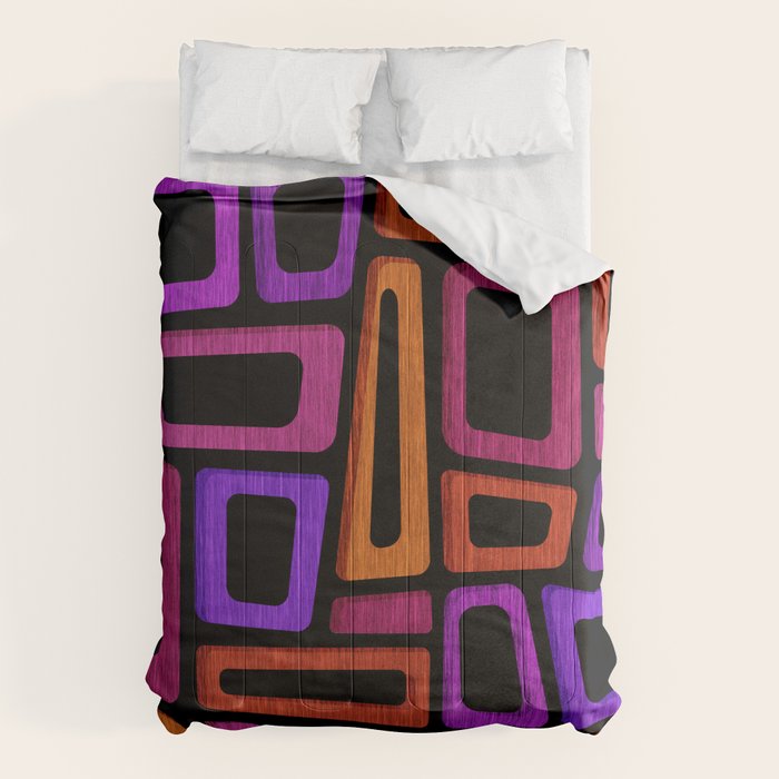 Palm Springs Modern Tiki Design Comforter Gallery Image 1