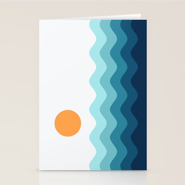 Abstract Landscape 14 Stationery Card Gallery Image 1