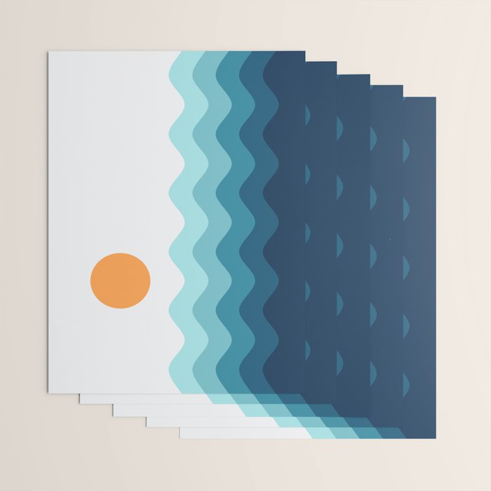 Abstract Landscape 14 Wrapping Paper Gallery Image 3