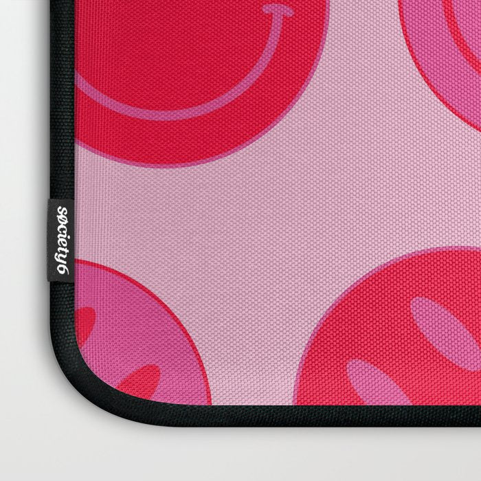 Bold Smiley Face Poster -  Aesthetic Art and Home Decor Laptop Sleeve Gallery Image 3