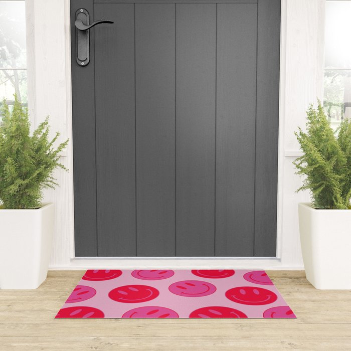 Bold Smiley Face Poster -  Aesthetic Art and Home Decor Welcome Mat Gallery Image 3