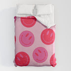 Bold Smiley Face Poster -  Aesthetic Art and Home Decor Duvet Cover Gallery Image 6