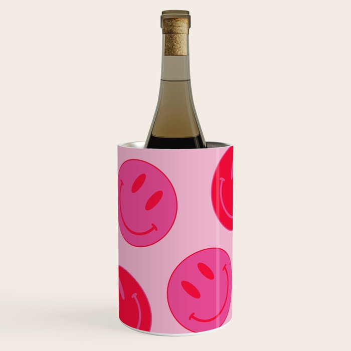 Bold Smiley Face Poster -  Aesthetic Art and Home Decor Wine Chiller Gallery Image 1