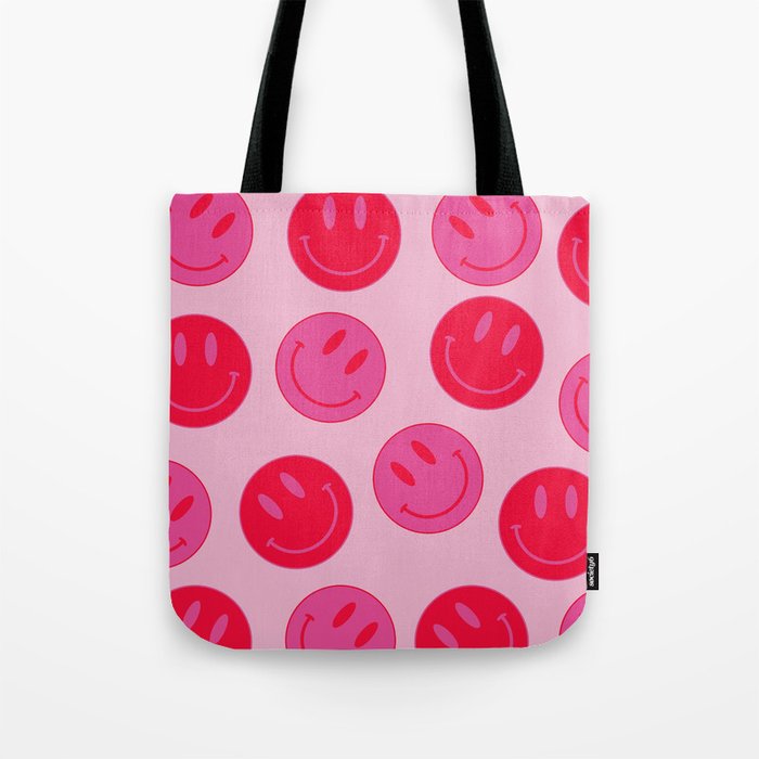 Bold Smiley Face Poster -  Aesthetic Art And Home Decor Tote Bag Gallery Image 1