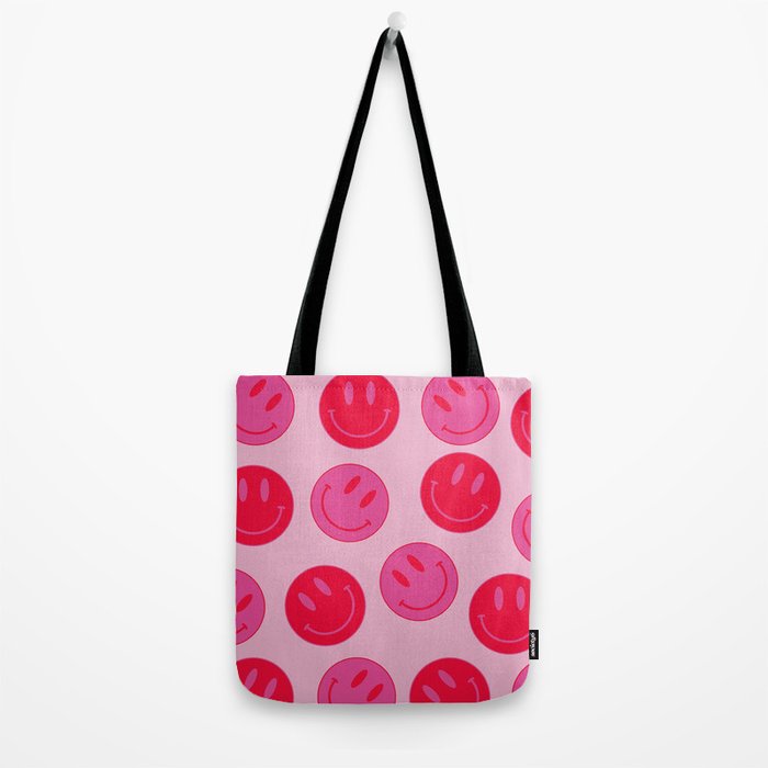 Bold Smiley Face Poster -  Aesthetic Art and Home Decor Tote Bag Gallery Image 2