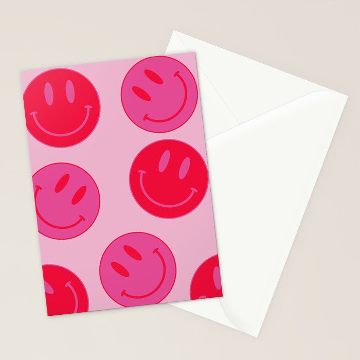 Bold Smiley Face Poster -  Aesthetic Art and Home Decor Stationery Card Gallery Image 2