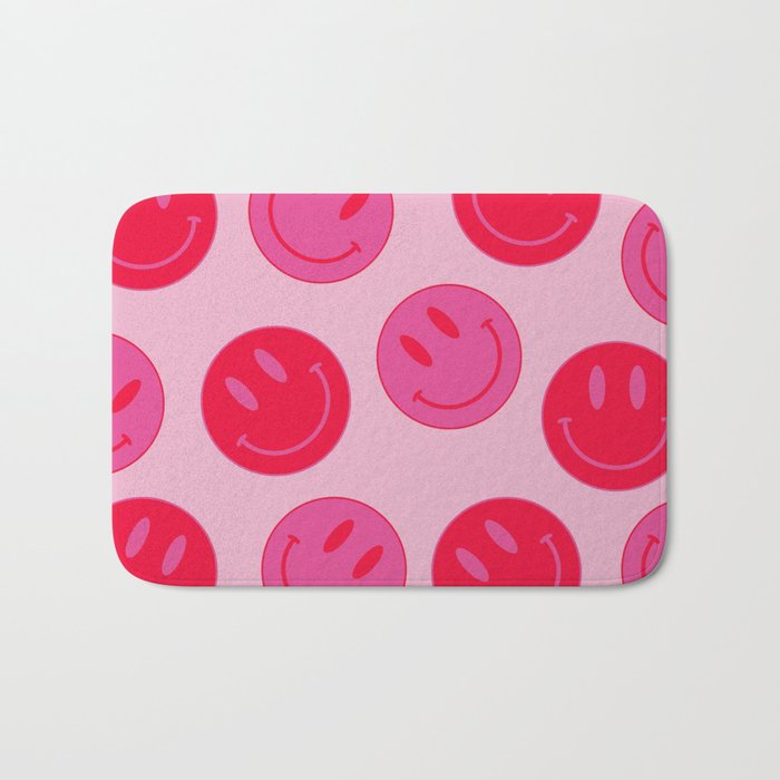 Bold Smiley Face Poster -  Aesthetic Art and Home Decor Bath Mat Gallery Image 1