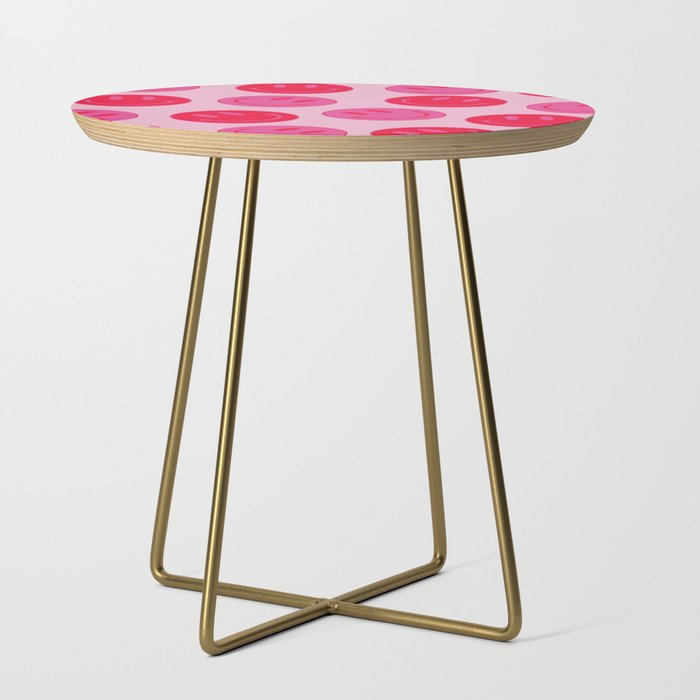 Bold Smiley Face Poster - Aesthetic Art And Home Decor Side Table