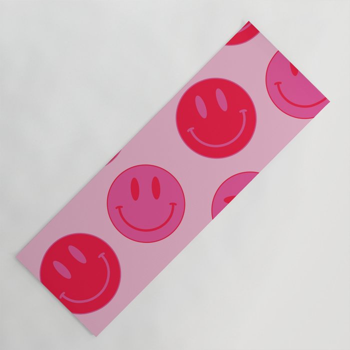 Bold Smiley Face Poster -  Aesthetic Art and Home Decor Yoga Mat Gallery Image 1