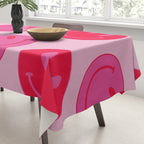 Bold Smiley Face Poster -  Aesthetic Art and Home Decor Tablecloth Gallery Image 3