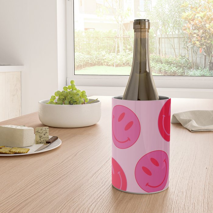 Bold Smiley Face Poster -  Aesthetic Art and Home Decor Wine Chiller Gallery Image 4
