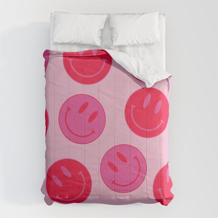 Bold Smiley Face Poster -  Aesthetic Art and Home Decor Comforter Gallery Image 6