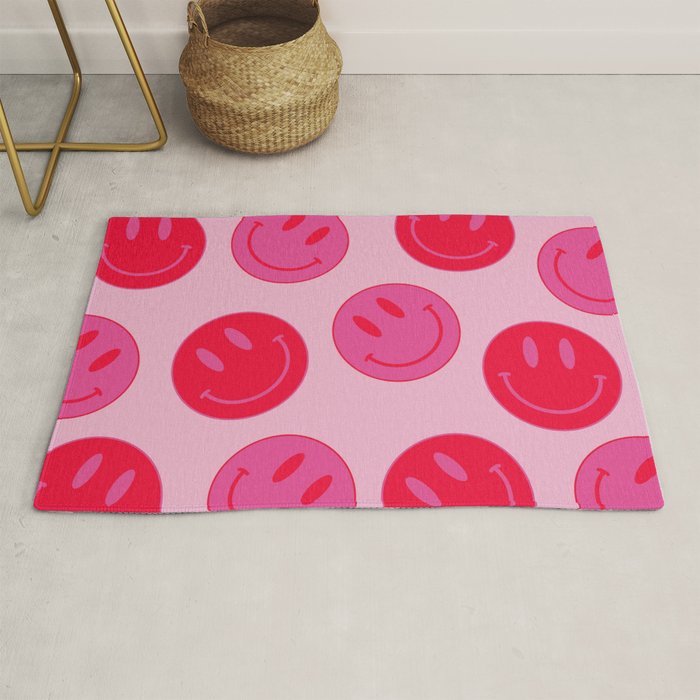 Bold Smiley Face Poster -  Aesthetic Art and Home Decor Rug Gallery Image 1