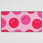 Bold Smiley Face Poster -  Aesthetic Art and Home Decor Desk Mat Gallery Image 3