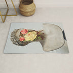 Bust With Flowers Rug Gallery Image 1