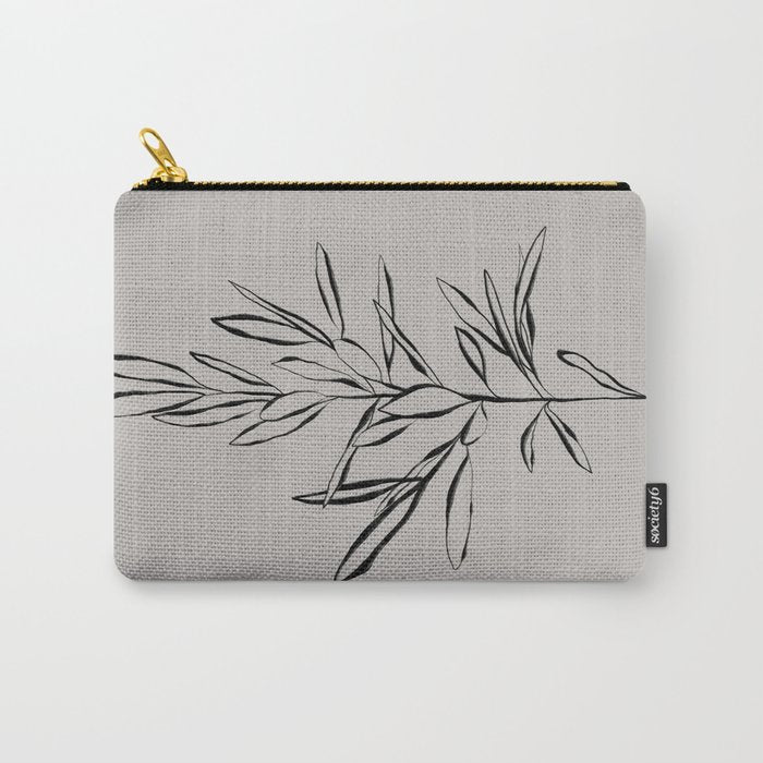 Elegant Olive Branch Carry All Pouch Gallery Image 1