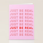 Just Be Real Stationery Card Gallery Image 2