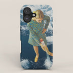 Spraying snow on the mountains iPhone Case Gallery Image 1