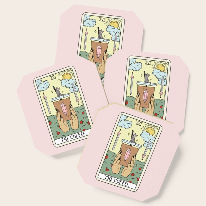 COFFEE READING UPDATED (LIGHT) Coaster Gallery Image 1