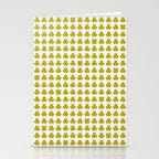 Clovers XIX Chartreuse Botanical Pattern Stationery Card Gallery Image 2