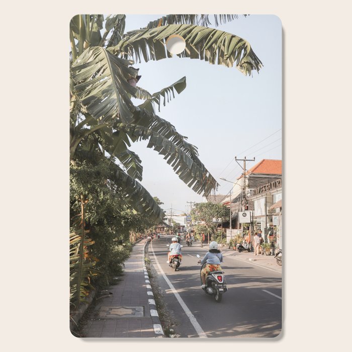 Tropical Road On Bali Island Art Print | Summer Holiday Photo | Digital Indonesia Travel Photography Cutting Board Gallery Image 1